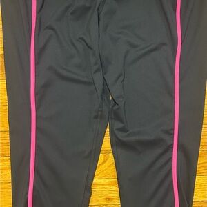 Livi Active Black Joggers with Pink Accents